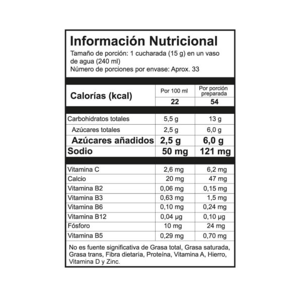 Tarro Bebida Deportiva Élite 500 gr con cafeína - Image 3