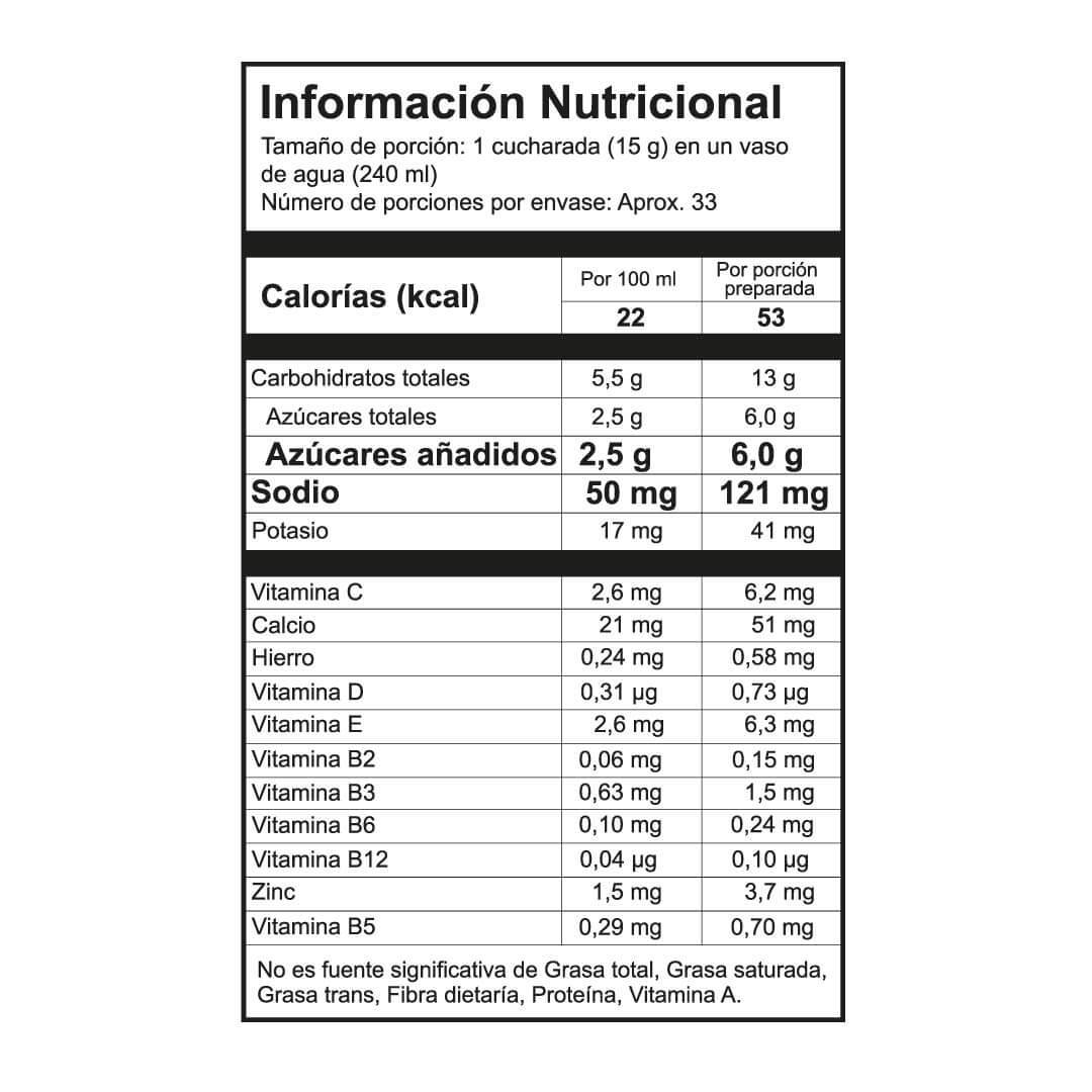Tarro Bebida Deportiva Élite 500 gr sin cafeína - Image 3