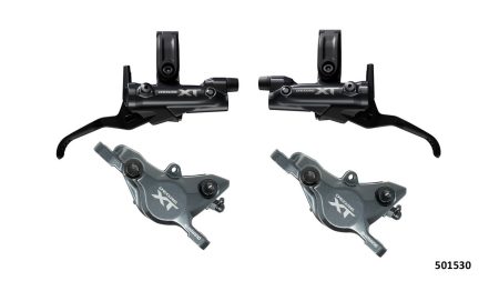 JUEGO DE FRENOS MTB DISCO HIDRAULICOS BL/BR-M8200 XT 2 PISTONES SHIMANO