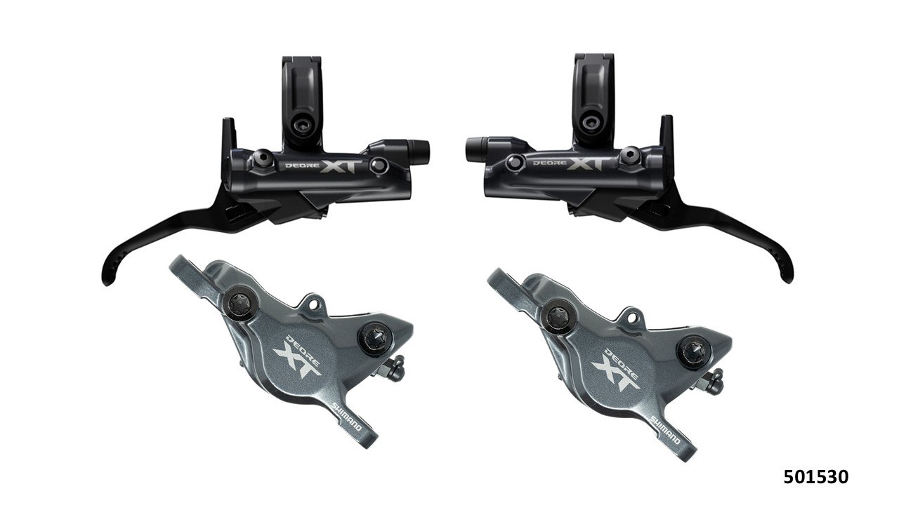 JUEGO DE FRENOS MTB DISCO HIDRAULICOS BL/BR-M8200 XT 2 PISTONES SHIMANO