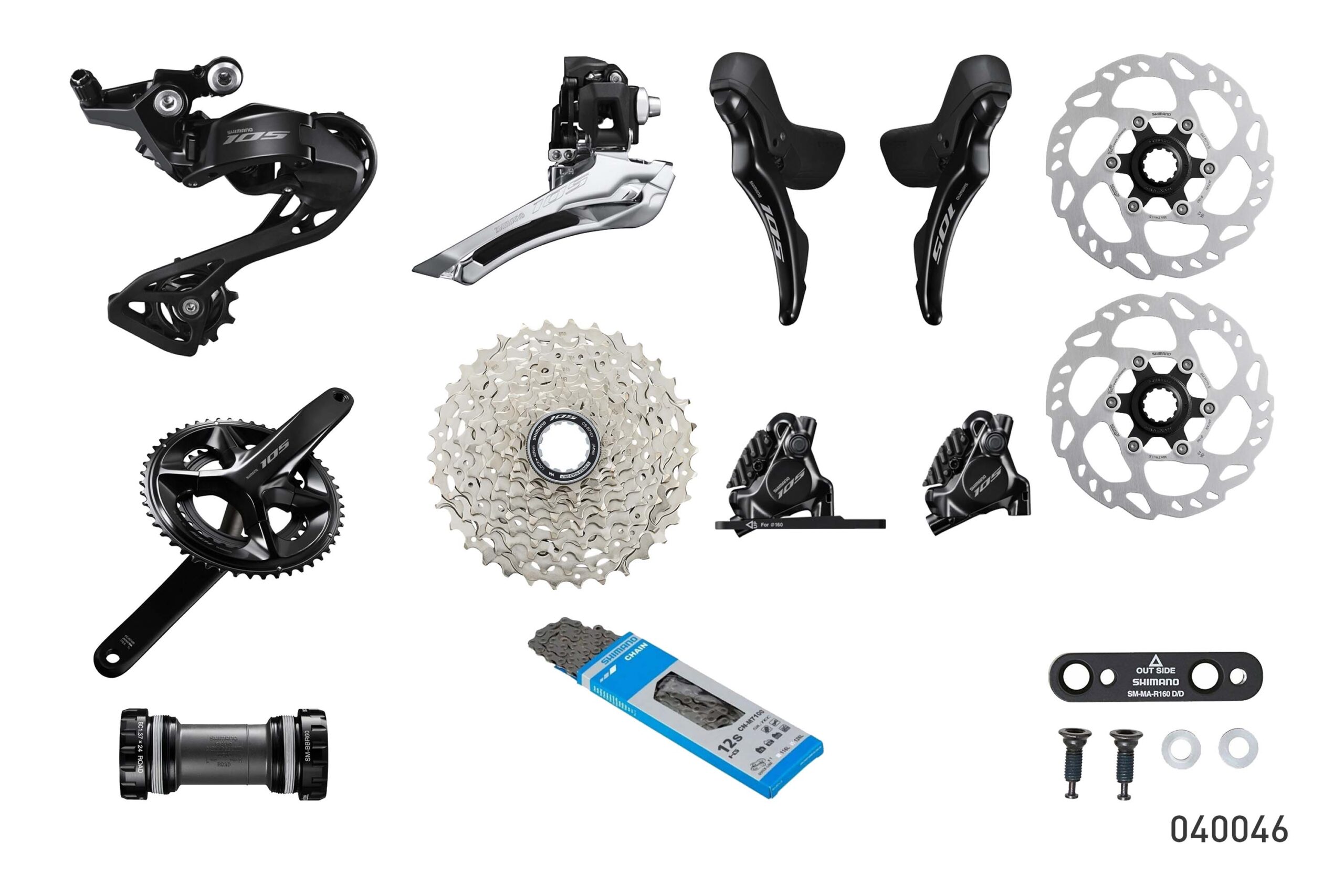 GRUPO RUTA 105 R7120 DISCO FC-50/34T CS-11/34T 12VEL SHIMANO