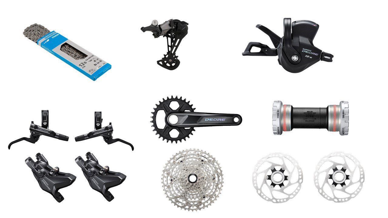 Grupo Deore M6100 32T 10-51T 1x12 vel SHIMANO
