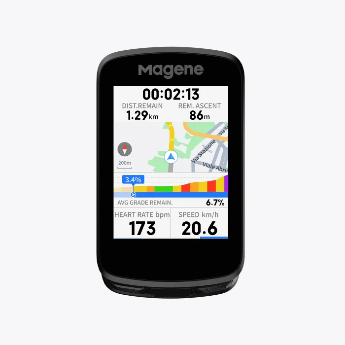 Ciclocomputador GPS Magene GPS C606 Smart SOLO