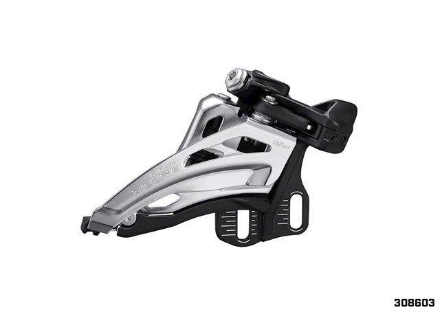 DESVIADOR DELANTERO FD-M4100-E DEORE 2X10V 2 TORNILLOS SIDE SWING SHIMANO