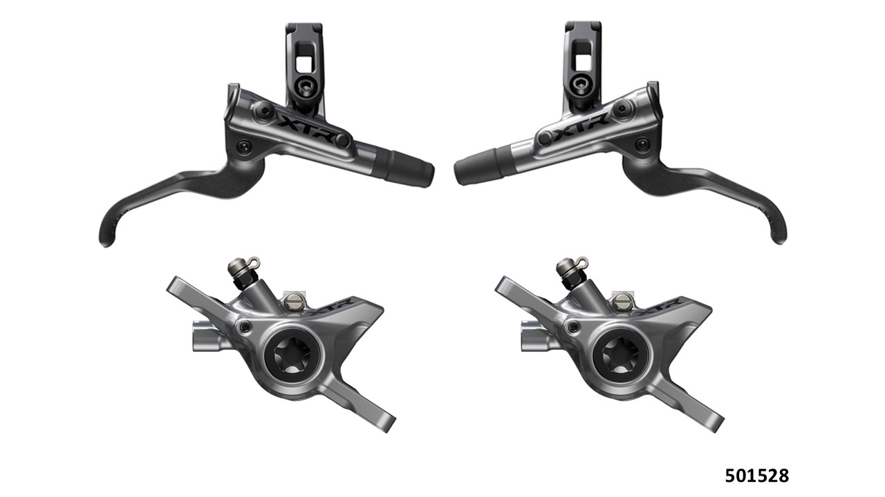 JUEGO DE FRENOS MTB DISCO HIDRAULICOS BL/BR-M9200 XTR 2 Pistones