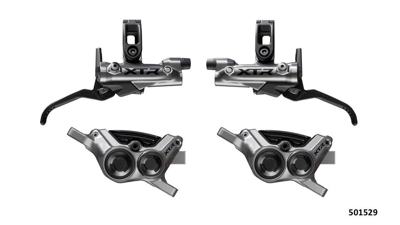 JUEGO DE FRENOS MTB DISCO HIDRAULICOS BL/BR-M9220 XTR 4 PISTONES
